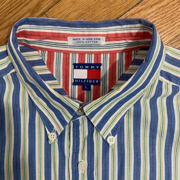 Vintage Tommy Hilfiger striped button down shirt - Picture 3 of 4